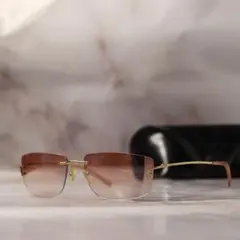 FENDI archive y2k スクエア リムレス サングラス ケース付き