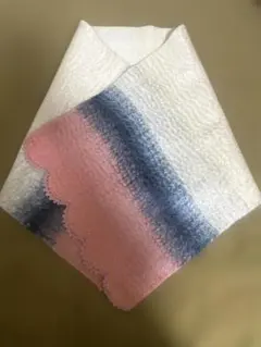 美品　和装　ショール　ストール　ブランケット　グラデーション　スカラップドエッジ