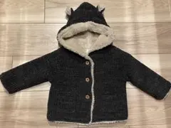 ベビー アウター カーディガン くまさん ボア 6-12M