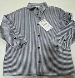 【新品タグ付き】ZARA KIDS ストライプ シャツジャケット 116