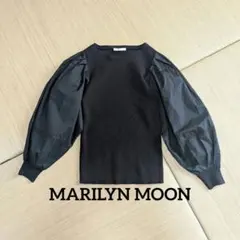 MARILYN MOON マリリンムーン バルーンスリーブ ドッキングブラウス