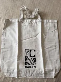 CABaNロゴ入りホワイトトートバッグ