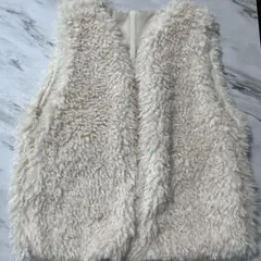アイボリー ファーコート サイズF