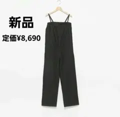 【新品/定価¥8690】LIEN petitmain 黒 デニム オールインワン