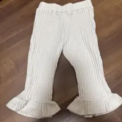 Aosta リブパンツ フリル裾 アイボリー XLのサムネイル