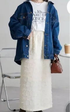 ディスコート フリンジナロースカート discoat