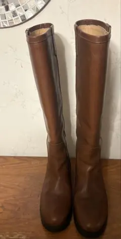 ロングブーツ 本革 24.5