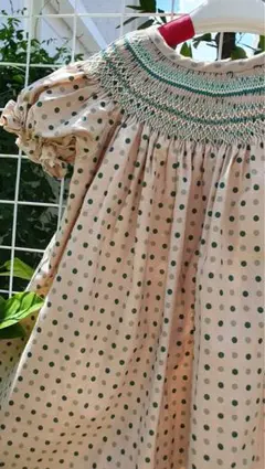 スモッキング半袖ワンピース 120cm