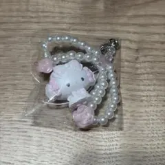 サンリオ　ホワイトフリルシークレットストラップ こぎゅみん