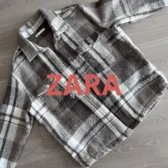 ZARA フリース ウールジャケット
