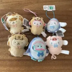 サンリオ 動物 ぬいぐるみ　プリン　ハンギョドン　シナモロール　マイメロ