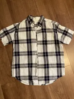 LACOSTE 半袖チェックシャツ US S/M