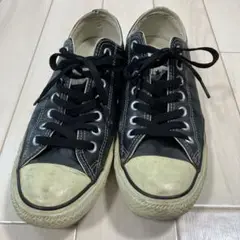 CONVERSE オールスター ブラック 27cm ローカット　黒　レザー