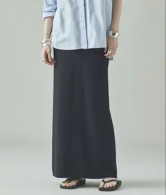 Curensology （カレンソロジー）　コットンリブタイトスカートのサムネイル