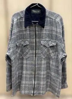 90s Rhinoceros Sportswear 長袖 ジップネル シャツ L