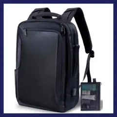 ビジネス リュック バッグ 2way 黒 シンプル 多機能 収納 ポケット A4