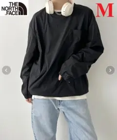 ノースフェイス Tシャツ 長袖 冷感素材 伸縮性良い ブラック M K601A