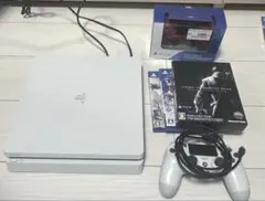 PS4 本体 白＋コントローラー2個＋人気ソフト3本セット 中古美品