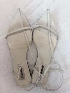 JIL SANDER ジルサンダー フラットサンダル ホワイト 38 箱保存袋付のサムネイル
