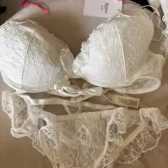 Ravijour ブラジャー ショーツ セット ホワイト
