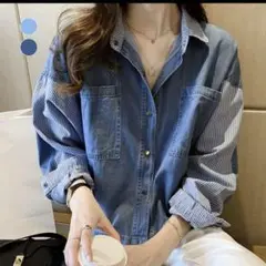 デニムブラウス