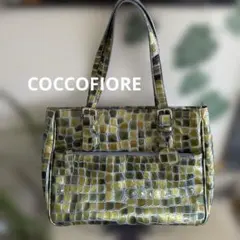 COCCO FIORE クロコダイル風ハンドバッグ