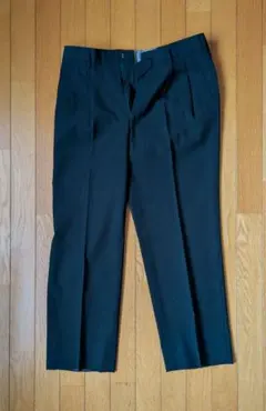 メンズスラックス　黒　ウール100 　大きいサイズ　DELUXE