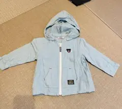 DOUBLE B フード付き水色アウター S