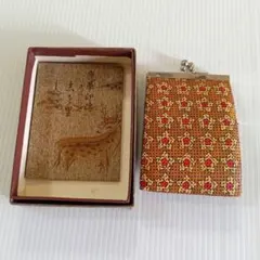 【印傳屋 】 小銭入れ がま口 箱付き　長期保管品のサムネイル