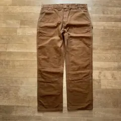 90s 0s カーハート ブラウンダック ペインターパンツ USA製 ダブルニー