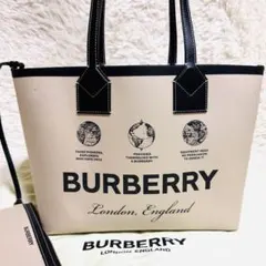 BURBERRY✨バーバリー✨トートバッグ✨ノバチェック✨肩がけ✨ポーチ付✨ロゴ