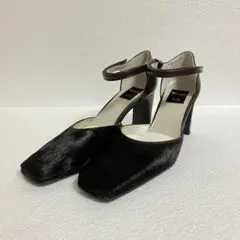 美品✨Washington ストラップ スクエアトゥ ハラコ22.5cm