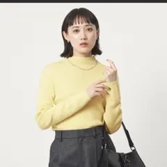 ウール リブ ボトルネック ニット プルオーバー ウォッシャブル