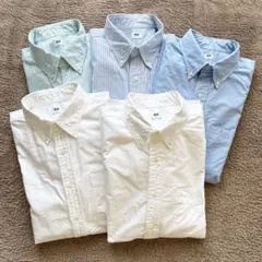 【お買い得】UNIQLO ユニクロ オックスフォードシャツ 5枚セット L