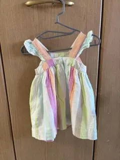 baby GAP ワンピース 女の子 カラフル ストライプ 80cmのサムネイル