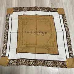 TRUSSARDI トラサルディ ハンカチ スカーフ 大判 レオパード