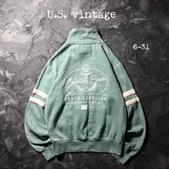 U.S. Vintage トレーナー ハーフジップ　カロライナビーチ　イカリ