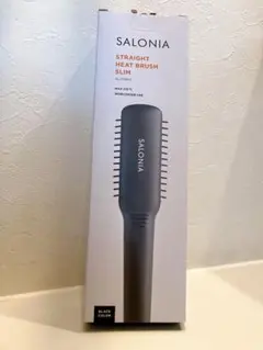SALONIA ストレートヒートブラシ　スリム　ブラックSL-012BKS