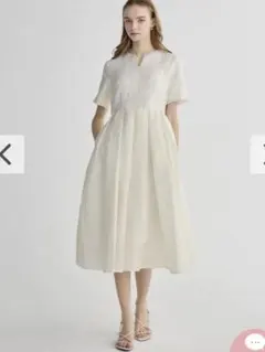PHEA JACQUARD KEY NECK DRESS - メルカリ