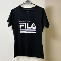 FILA Tシャツ ブラック レディース L