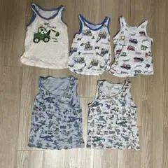 男の子用タンクトップ 5枚セット 100cm,120cm