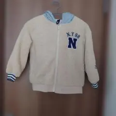 ボアジャケット フード付き ベージュ N.Y.88