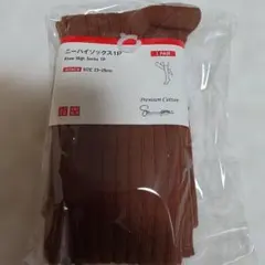 レア♡ユニクロ　ニーハイソックス　プレミアムコットンのサムネイル