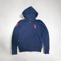 ラルフローレンビックポニージップバーカー ネイビー＆ピンク