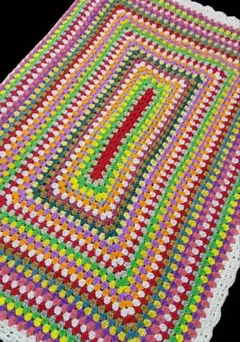 ハンドメイド★かぎ針編み★大判 ブランケット★グラニーステッチ★マルチカバー★