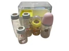 Pigeon 哺乳瓶用消毒・衛生ケース 5本セット