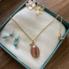 選べるオプション　ブラウンインカローズ ターコイズ