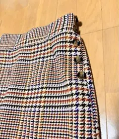 naturalcouture ナチュラルクチュール　チェック柄ロングスカート