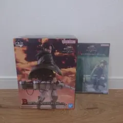 一番くじ 進撃の巨人 B賞 リヴァイ、D賞ビッグアクリルスタンド