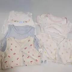 ユニクロ ロンパース ベビー肌着 6点セット 70